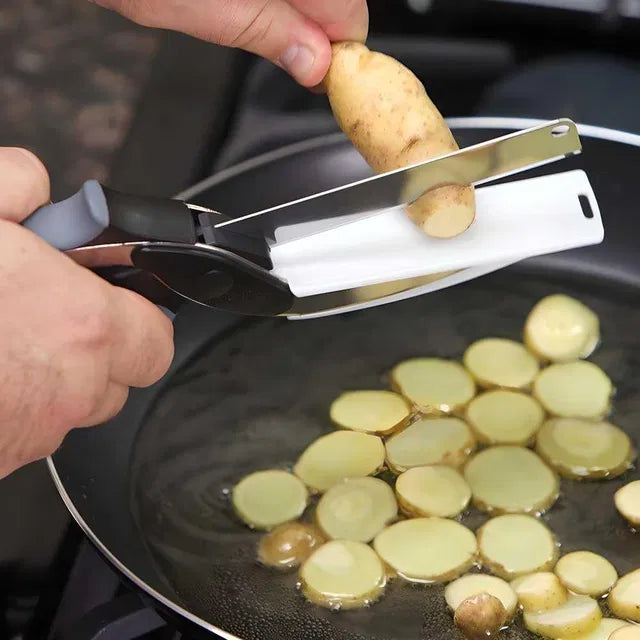 🔥 2-in-1 Smart Clever Cutter – Kitchen ka Smart Hero! 🔪🥗