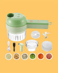 🥕 4 in 1 Portable Electric Vegetable Cutter Set 🧄